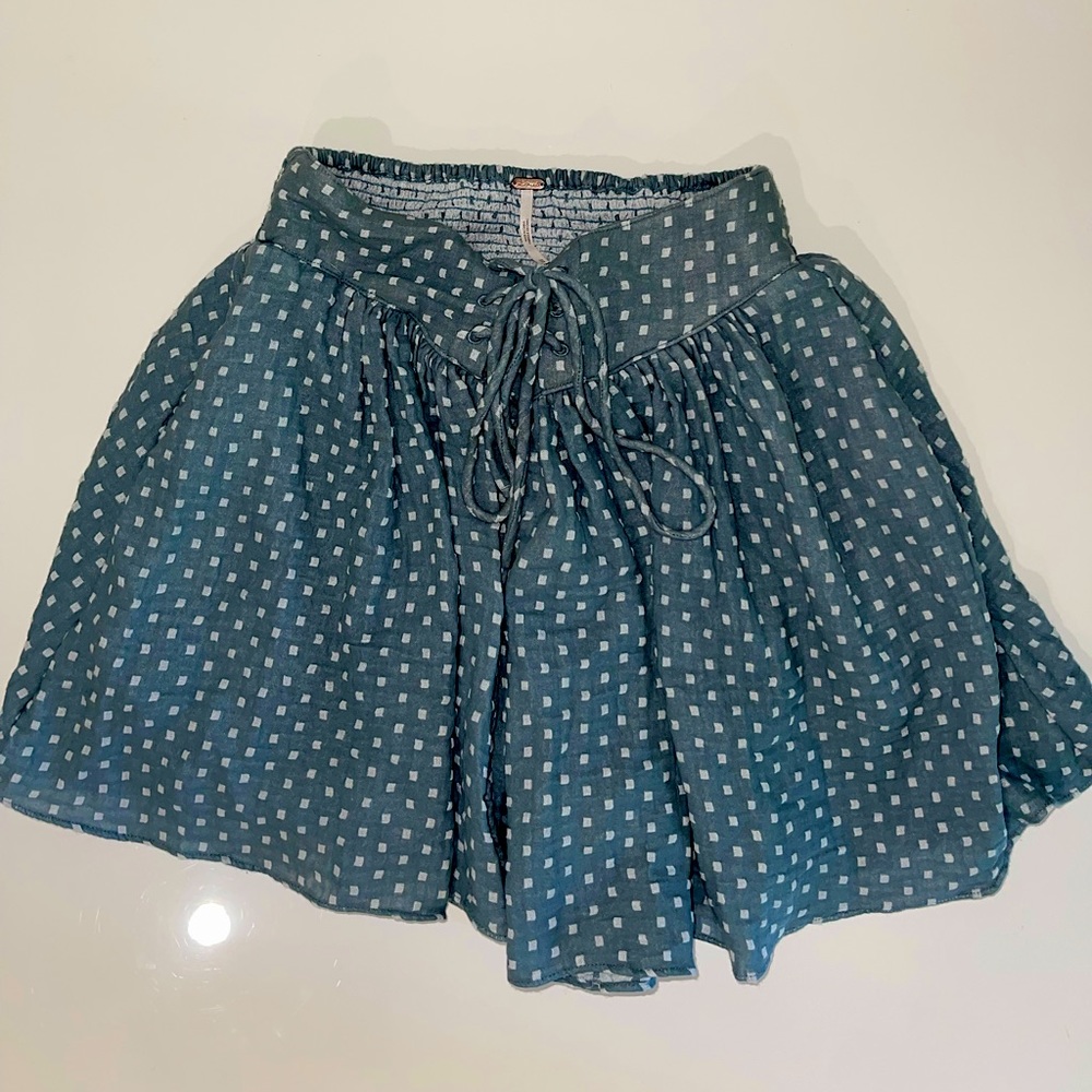 Free People flowy lace up shorts
